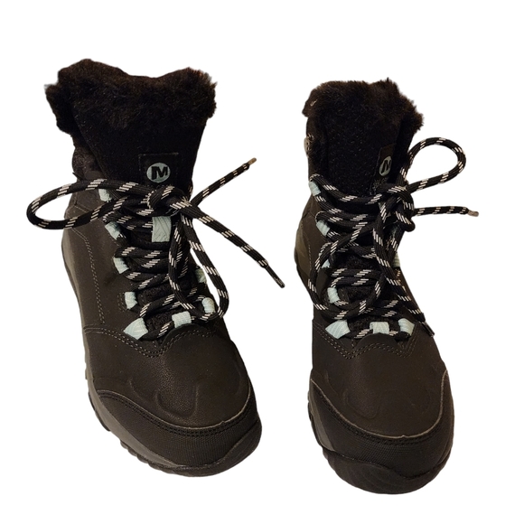 MERRELL Women's Black Waterproof Storm Boots New Size 6.5